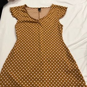 Wild Fable Burnt Orange Floral Dress - Size M